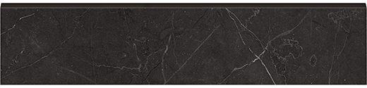 Nuvo Marble Nero Venato Honed 3"x12" Bullnose | Glazed Porcelain | Trim