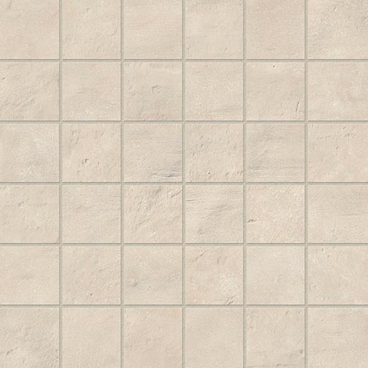 Oasis Alabaster Matte 2"x2" Mosaic | Glazed Porcelain | Floor/Wall Mosaic