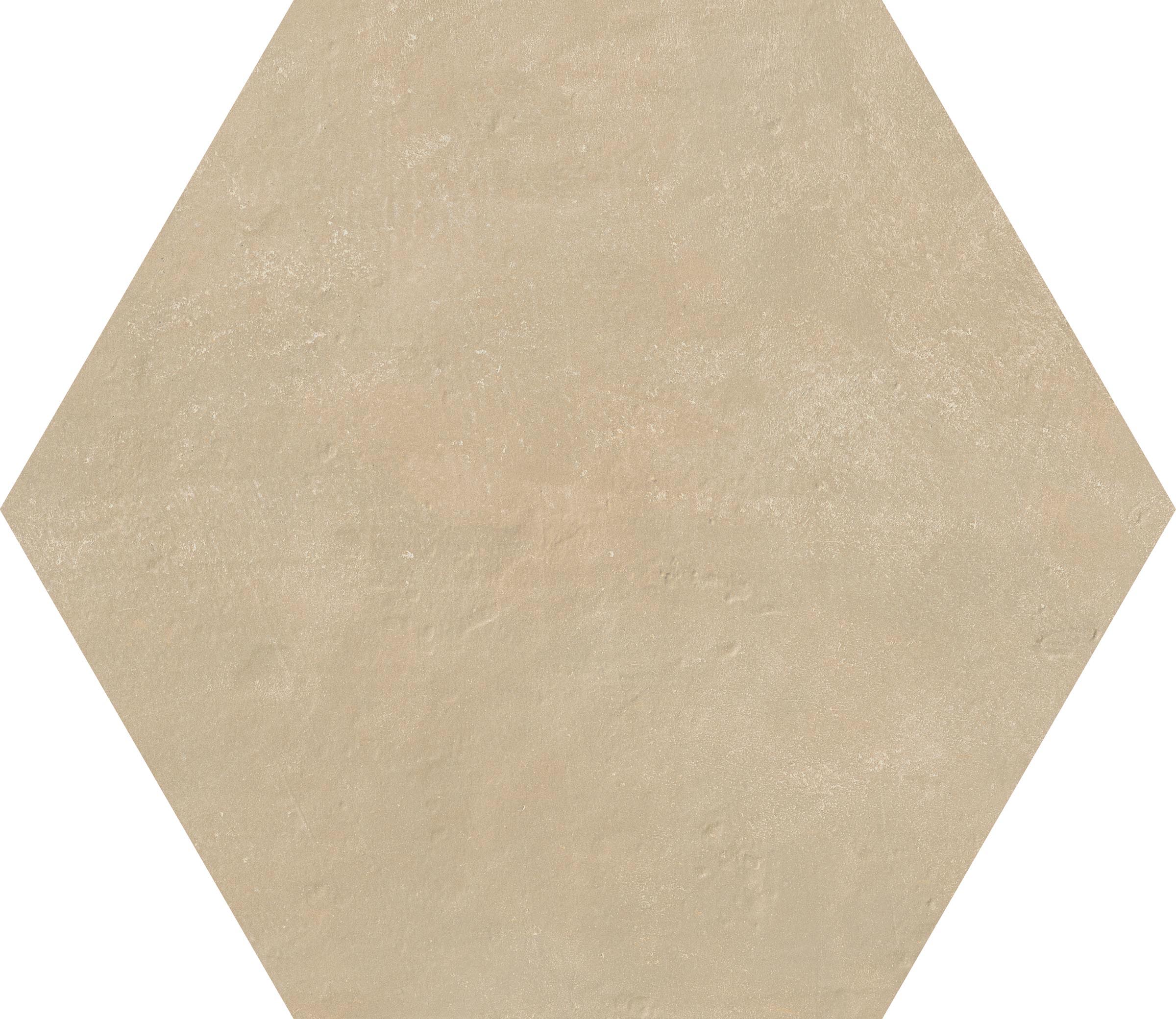 Oasis Almond Matte 10"x10" Hexagon | Glazed Porcelain | Floor/Wall