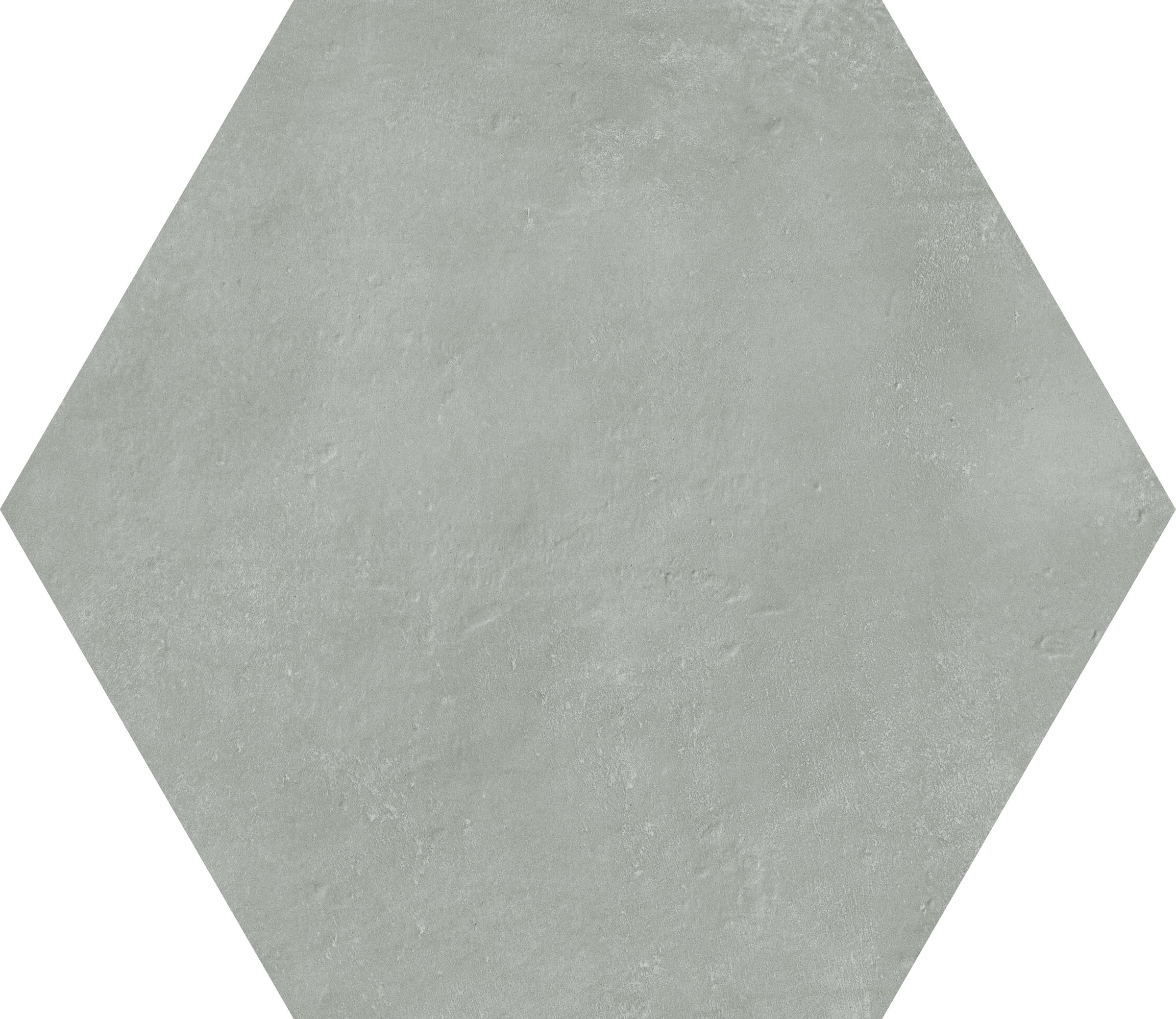 Oasis Smoke Matte 10"x10" Hexagon | Glazed Porcelain | Floor/Wall