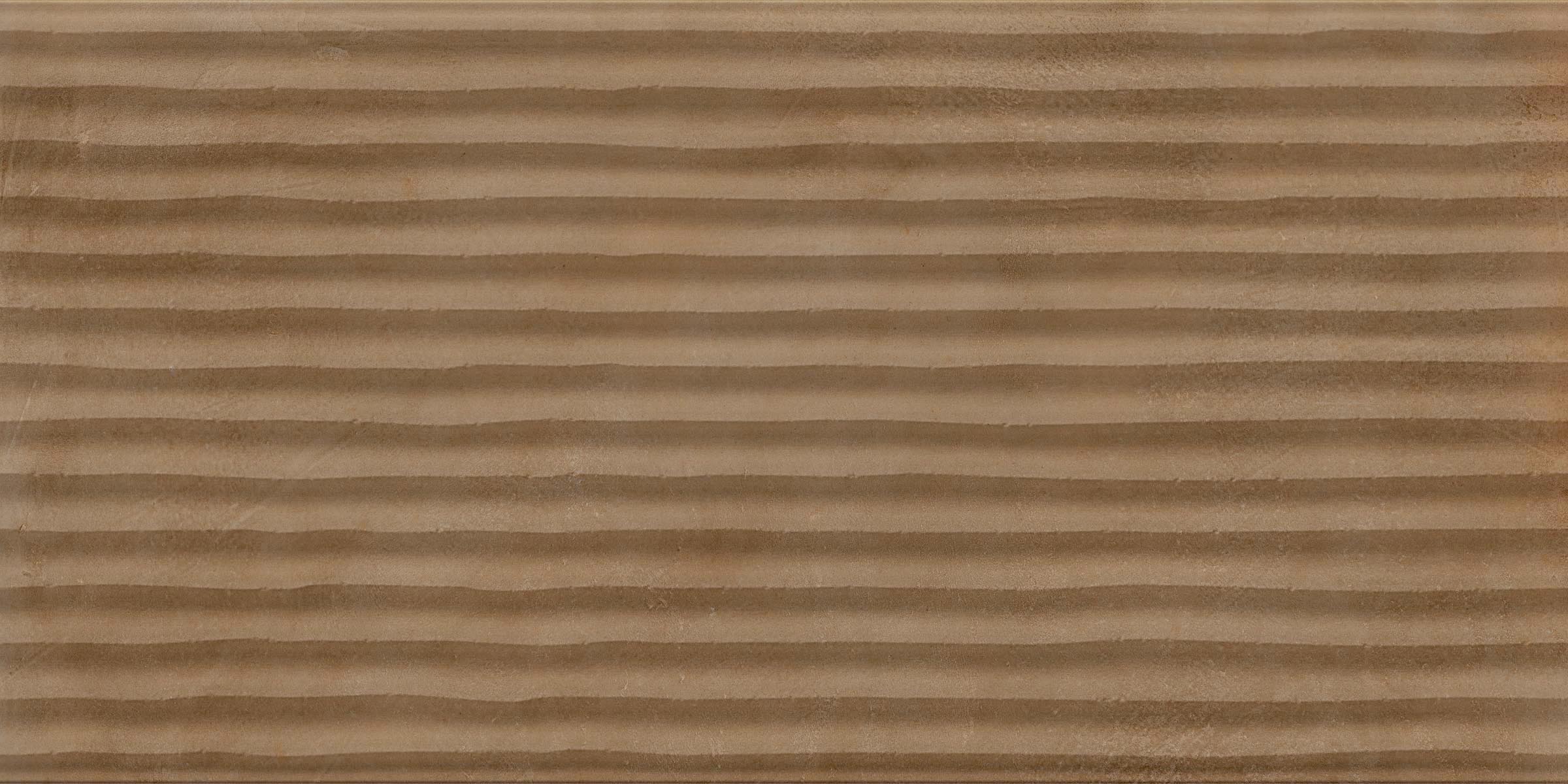 Oasis Terracotta 12"x24" Fluted Deco | Glazed Porcelain | Wall Decorative