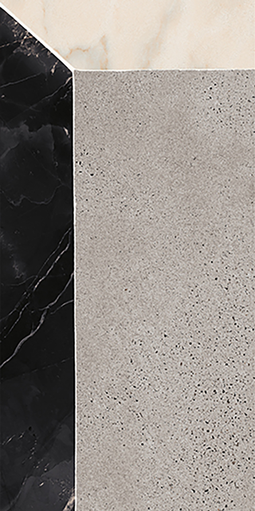 Odyssey Nero Fondo Polished 12"X24" Nero Fiomood Deco | Color Body Porcelain | Floor/Wall Decorative