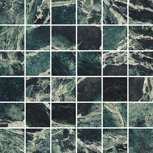 Odyssey Verde Intenso Polished 2"X2" Mosaic | Color Body Porcelain | Floor/Wall Mosaic