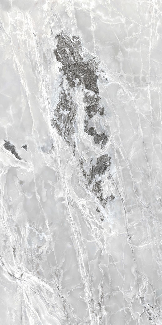 Oracle Collection Slabs Silver Blend Polished 48"x95 | Through Body Porcelain | Slab