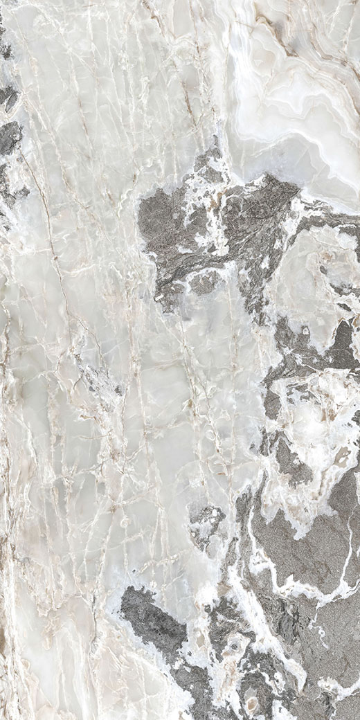 Oracle Collection Slabs Silver Blend Polished 63"x126 | Through Body Porcelain | Slab