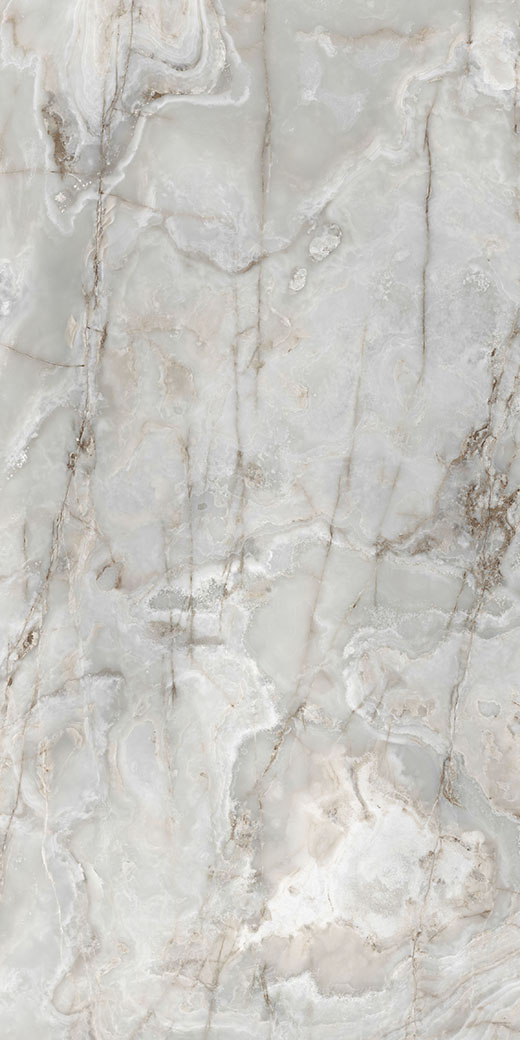 Oracle Collection Slabs Silver Onyx Polished 63"x126 | Through Body Porcelain | Slab