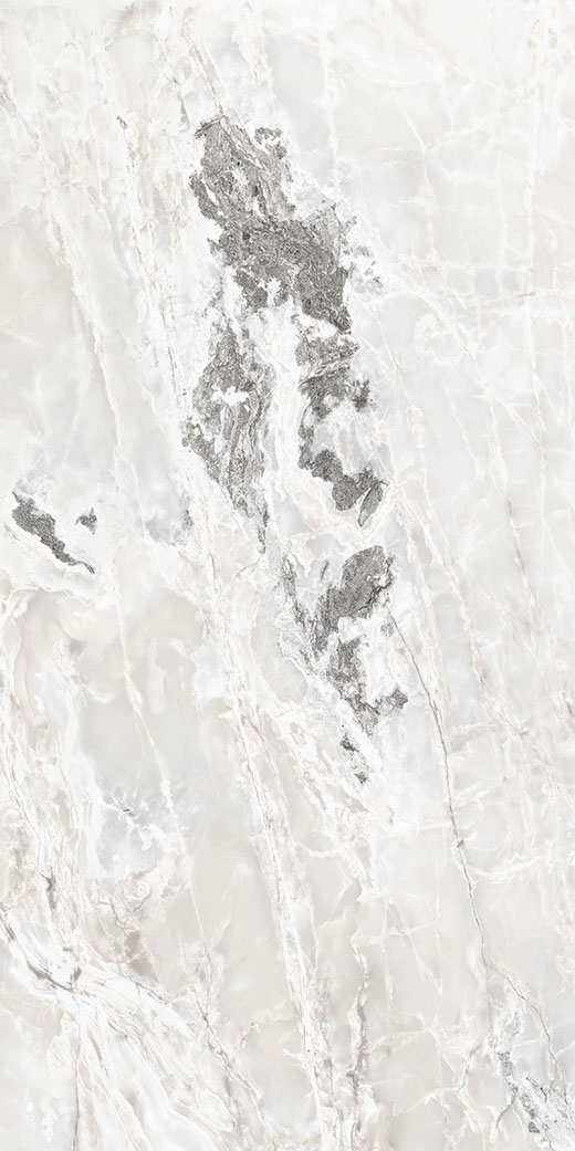 Oracle Collection Slabs White Blend Polished 48"x95 | Through Body Porcelain | Slab