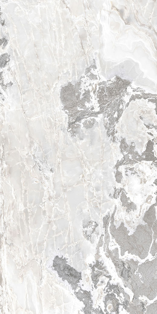 Oracle Collection Slabs White Blend Polished 63"x126 | Through Body Porcelain | Slab