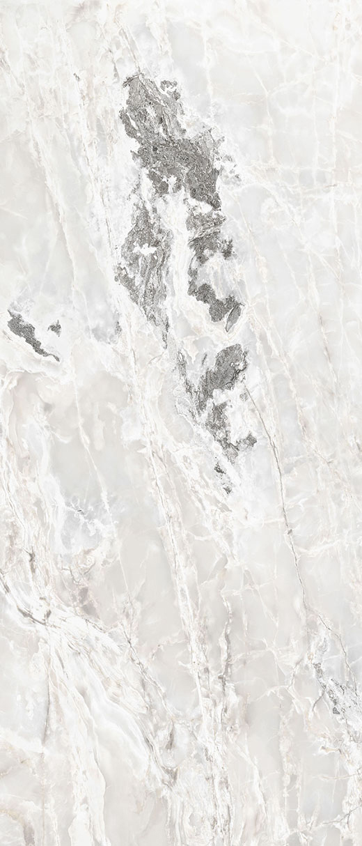 Oracle Collection Slabs White Blend Satin 48"x110 | Through Body Porcelain | Slab