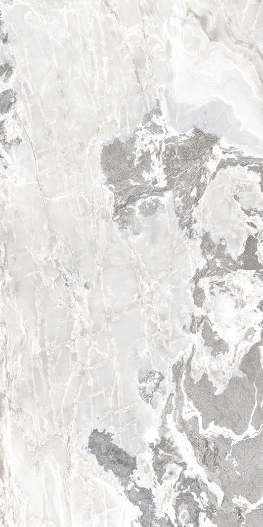 Oracle Collection Slabs White Blend Satin 63"x126 | Through Body Porcelain | Slab