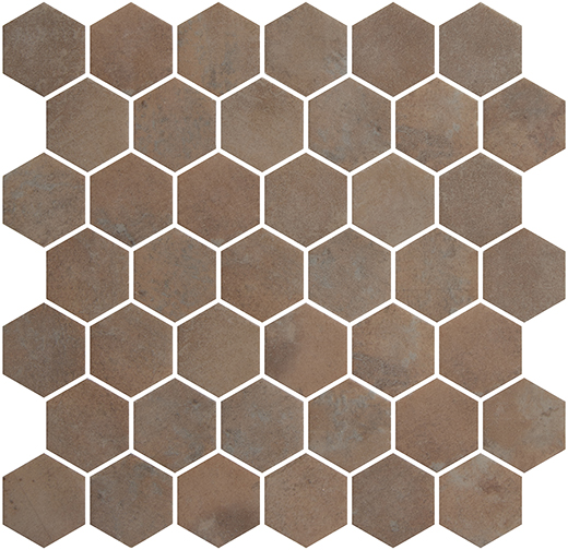 Otani Alhama Matte 2" Hexagon Mosaic | Glass | Floor/Wall Mosaic