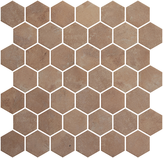 Otani Clay Matte 2" Hexagon Mosaic | Glass | Floor/Wall Mosaic