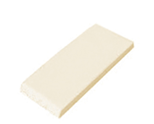 Outlet Alaska Biscuit - Outlet Glossy 3"x6" Bullnose Short Side | Ceramic | Trim