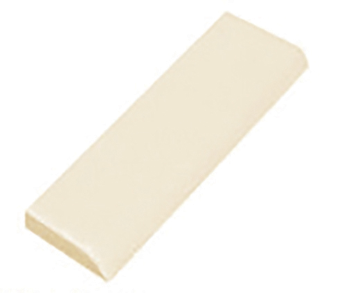 Outlet Alaska Biscuit - Outlet Glossy 6"x24" Bullnose | Ceramic | Trim