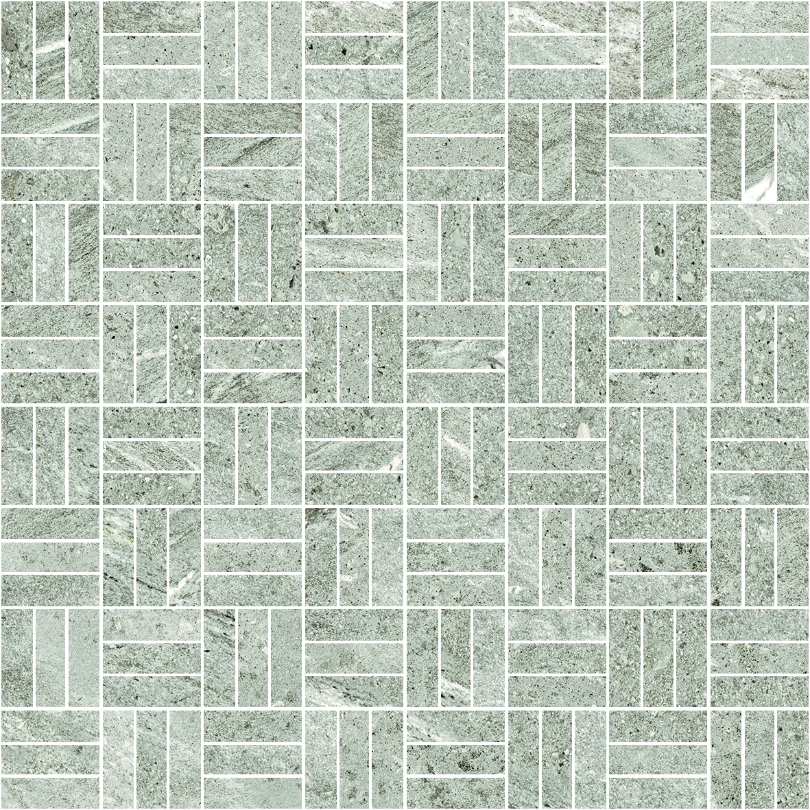 Outlet Atmosphere Grey Matte/Polished Tex Mix Mosaic | Porcelain | Floor/Wall Mosaic