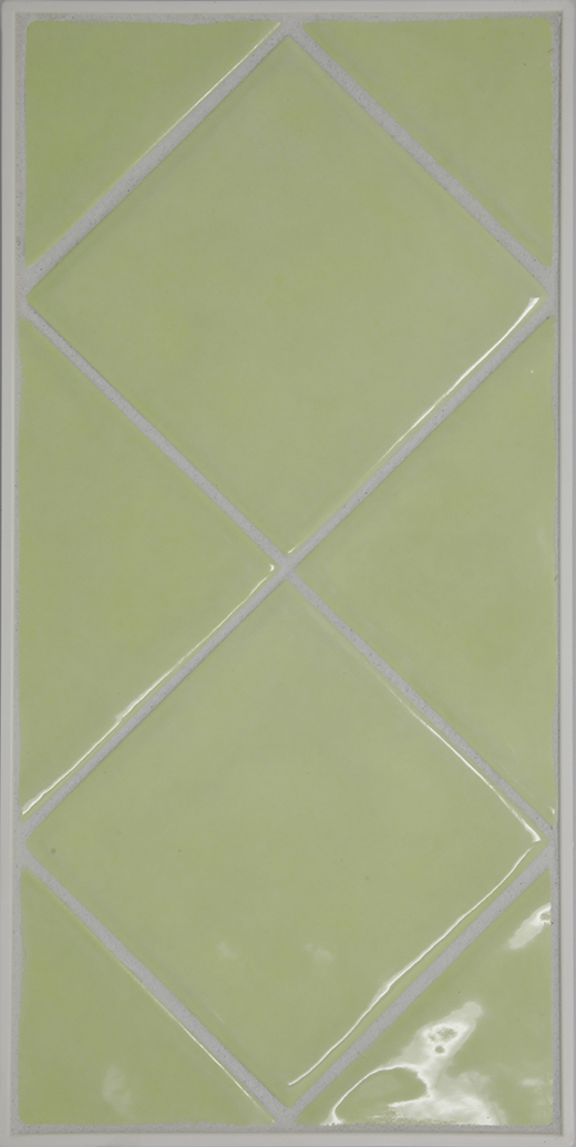 Outlet Baiachia Verde Chiaro Glossy 4"x4" | Glazed Porcelain | Wall Tile