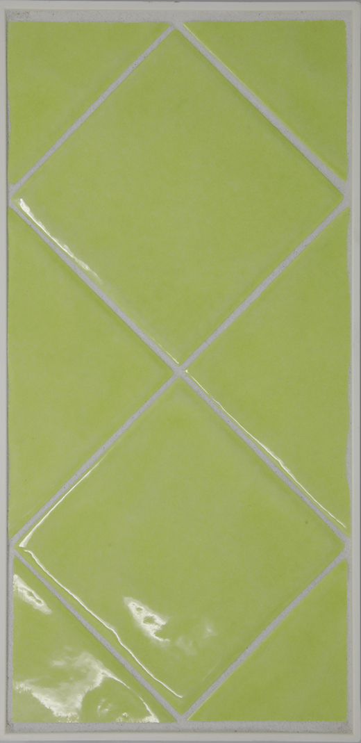 Outlet Baiachia Verde Mela Glossy 4"x4" | Glazed Porcelain | Wall Tile