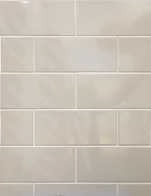Outlet Bright Tender Grey Glossy 4"x10" | Ceramic | Wall Tile