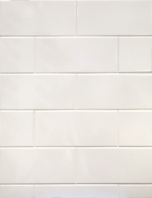 Outlet Bright White Glossy 4"x10" | Ceramic | Wall Tile