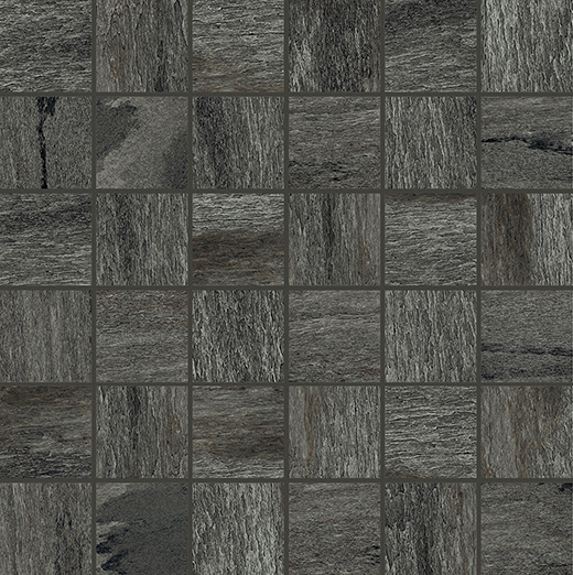 Outlet Facade Black - Outlet Natural 2"x2" Mosaic | Unglazed Porcelain | Mosaic