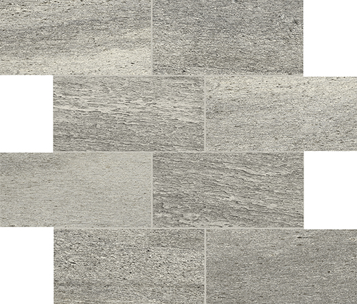 Outlet Facade Grey - Outlet Glossy Murretto Mosaic | Unglazed Porcelain | Mosaic