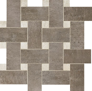 Outlet Lexington Grey Matte 12"X12" Basketweave Mosaic | Porcelain | Floor/Wall Mosaic