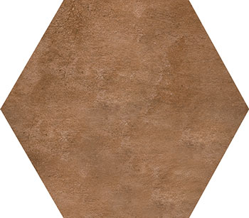 Outlet Lexington Red Matte 16"X14" Hexagon | Porcelain | Floor/Wall Tile