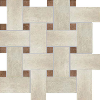 Outlet Lexington White Matte 12"X12" Basketweave Mosaic | Porcelain | Floor/Wall Mosaic