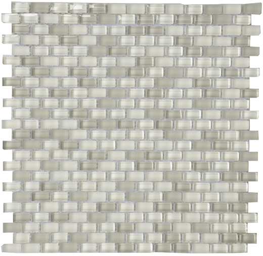 Outlet Lightstream Fog - Outlet Mixed Brick Blend Mosaic | Glass | Wall Mosaic