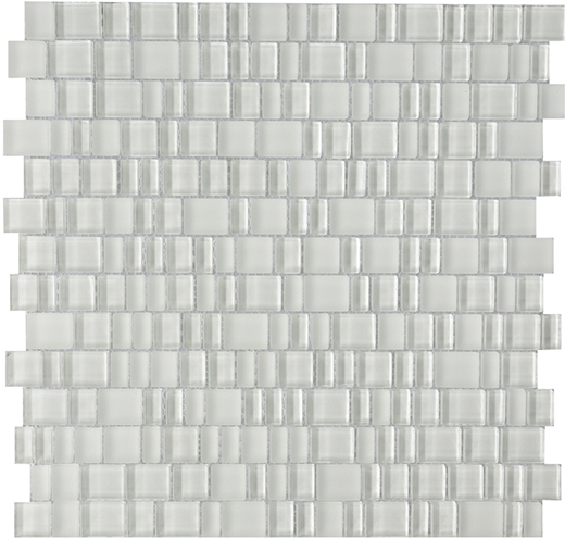 Outlet Lightstream Mist - Outlet Mixed Karma Mosaic | Glass | Wall Mosaic