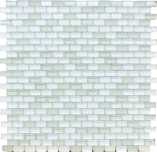 Outlet Lightstream Wisp - Outlet Mixed Brick Blend Mosaic | Glass | Wall Mosaic