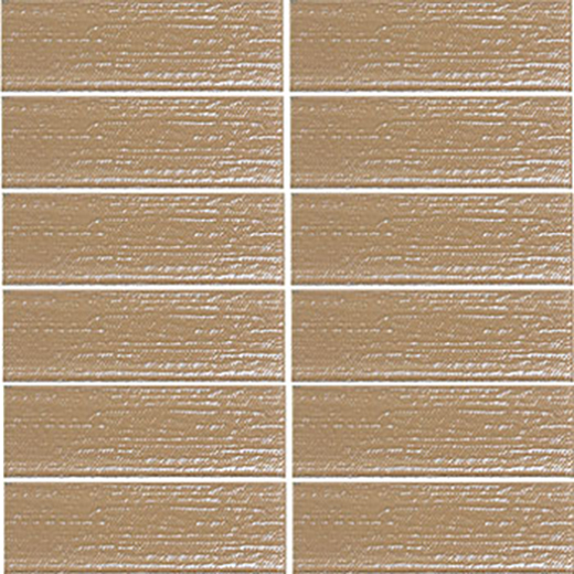 LINEN 2X6 STACKED MOS NATURAL  EARTH | Glass | Wall Mosaic