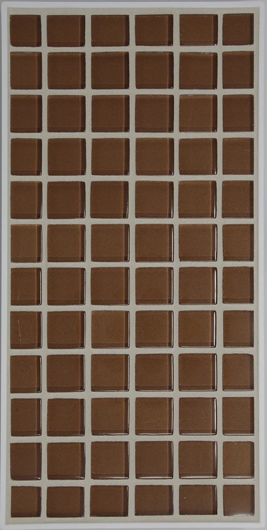 M SERIES 1X1 MOSAIC COPPER | Glass | Wall Mosaic
