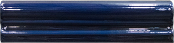 Outlet Regent Victorian Blue Glossy 2"x8" Torelo | Ceramic | Trim