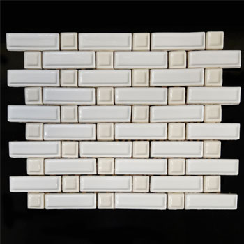 Outlet San Miguel Osso - Outlet Glossy 1"x3" Blended Mosaic | Ceramic | Wall Mosaic