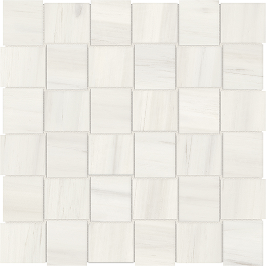 Oxford Suave Bianco Matte 2"x2" Basketweave | Glazed Porcelain | Floor/Wall Mosaic