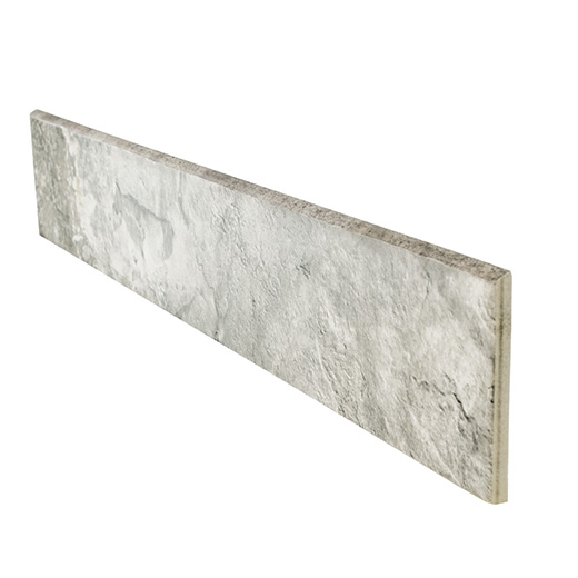 Passage Silver Natural 3.75"x24" Bullnose | Color Body Porcelain | Trim