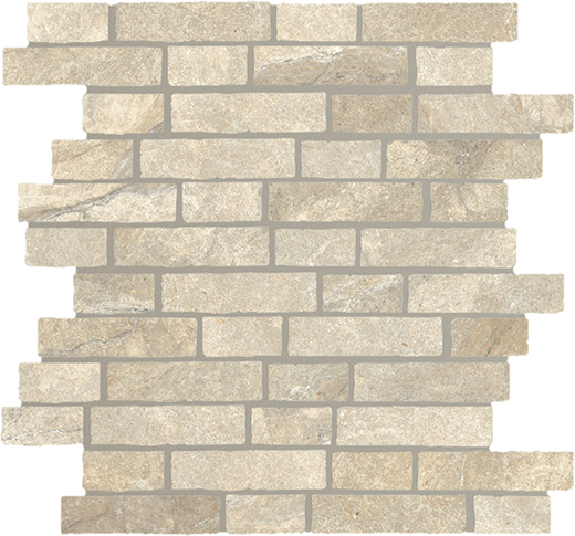 Peak Desert Worn Brick Mosaic | Color Body Porcelain | Floor/Wall Mosaic