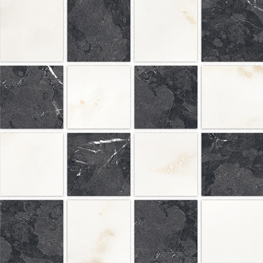 Piazza Calacatta Ambra Matte 3"X3" Mosaic | Porcelain | Floor/Wall Mosaic