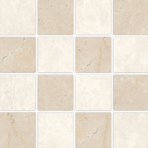 Piazza Marfil Matte 3"X3" Mosaic | Porcelain | Floor/Wall Mosaic