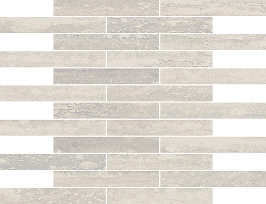 Pinnacle White Matte 1"X6" Brick | Glazed Porcelain | Floor/Wall Mosaic