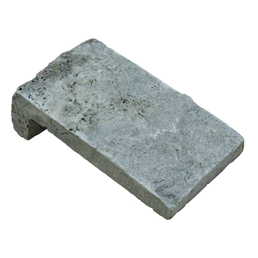 Platinum Platinum Natural 4"x6" Corner Veneer | Travertine | Exterior Stone