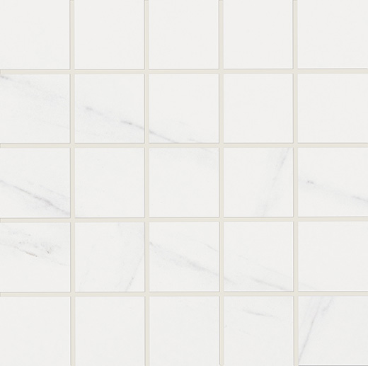 Outlet Realize Carrara Matte 2"x2" Mosaic | Color Body Porcelain | Floor/Wall Mosaic