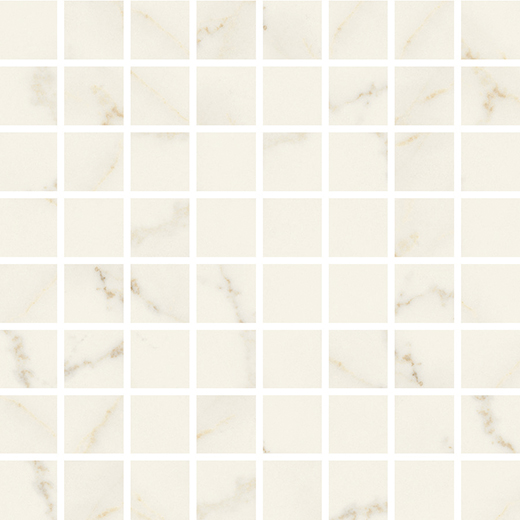 Resplendent Calacatta Apuano Honed 2"x2" Mosaic | Color Body Porcelain | Floor/Wall Mosaic
