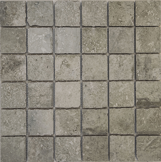 Rhodes Grigio Natural 2"x2" Mosaic | Through Body Porcelain | Floor/Wall Mosaic