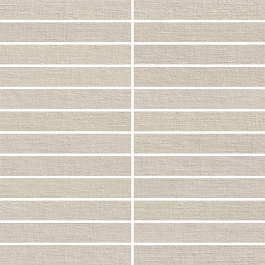 Rhyme Almond Note Matte 1"X6 | Color Body Porcelain | Floor/Wall Mosaic
