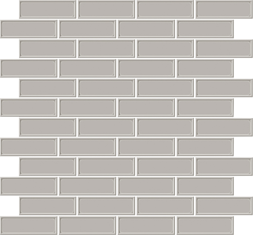 Outlet Roxy Moonstone - Outlet Glossy 1"x3" Brick Mosaic | Ceramic | Wall Mosaic