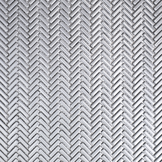 San Marino Enamel Mosaics Cloud Gloss Herringbone Mosaic | Enamel | Floor/Wall Mosaic