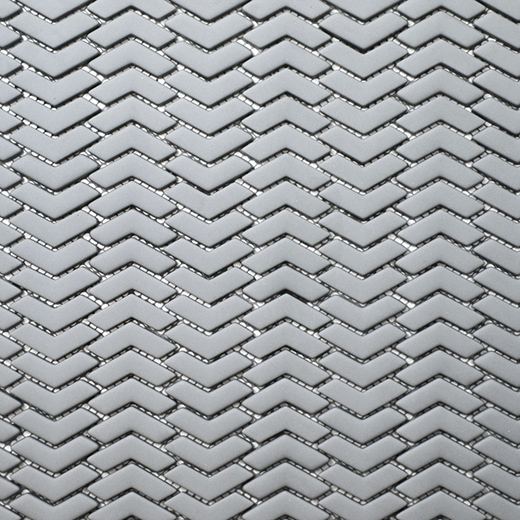 San Marino Enamel Mosaics Cloud Matte Chevron Mosaic | Enamel | Floor/Wall Mosaic