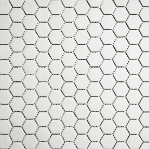 San Marino Enamel Mosaics Dove Matte Hexagon Mosaic | Enamel | Floor/Wall Mosaic